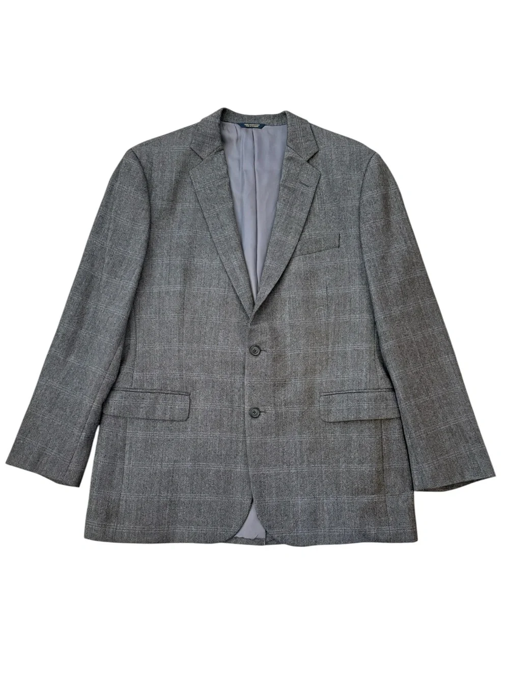 Brooks Brothers Madison 44L Lanificio Campore Wool Gray Herringbone Sport Coat